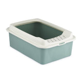 Bac à litière Rotho eco Bonnie avec entrée supérieure en sable vert