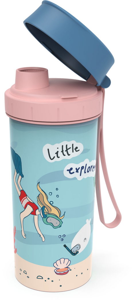 Rotho schoolbeker to go memory kids 400ml explorer girls