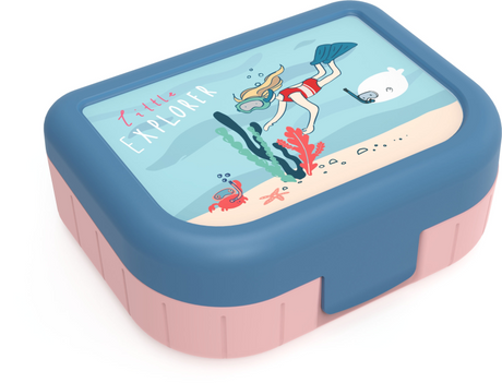 Rotho boîte à lunch à emporter memory kids 1 litre enfants explorer filles 166x133x61mm