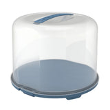 Rotho boîte à gâteaux frais xl 35,5x34,5x26 cm bleu horizon transparent