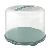 Rotho boîte à gâteaux frais xl 35,5x34,5x26 cm vert gui transparent