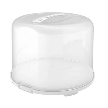 Rotho boîte à gâteaux frais xl 35,5x34,5x26 cm blanc transparent