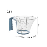 Rotho loft tasse à mesurer 0,6l horizon bleu blanc