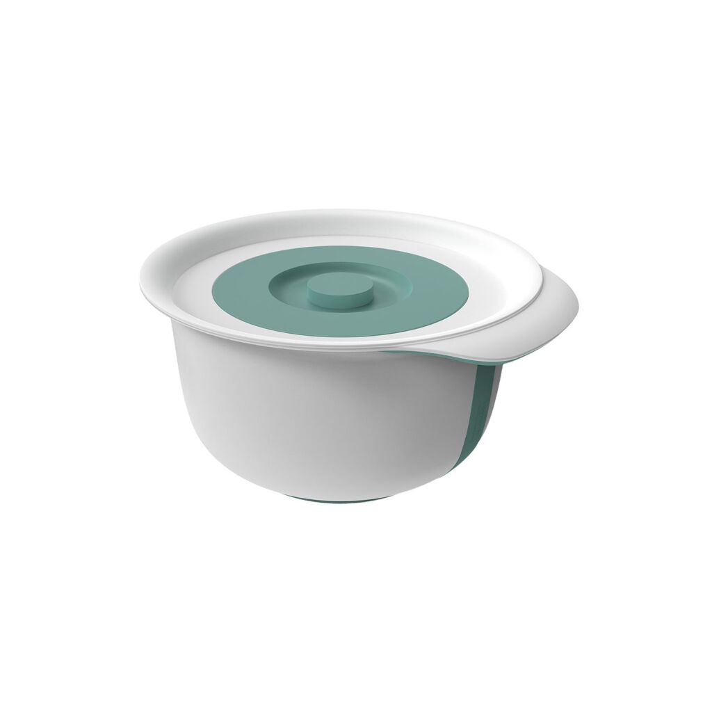 Rotho Fresh Montering Bowl med Splash Cover 4L Mistletoe Green