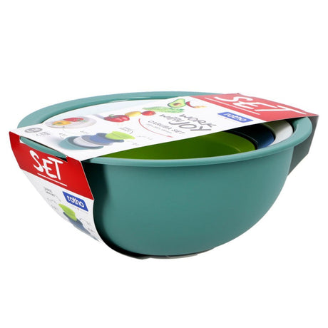 Ensemble de bols Rotho avec passoire caruba 4 pièces | 2 pièces