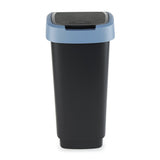 Rotho poubelle twist 25l bleu horizon