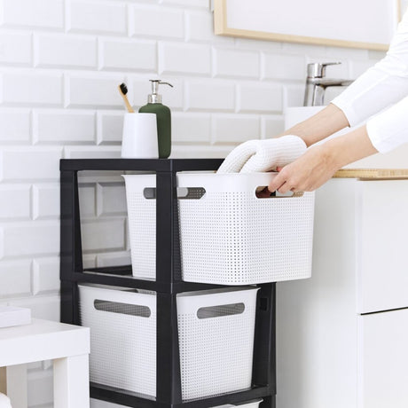 Commode design Rotho Brisen 3x16l blanc