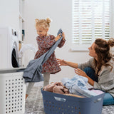 Rotho jona panier à linge 39l bleu horizon