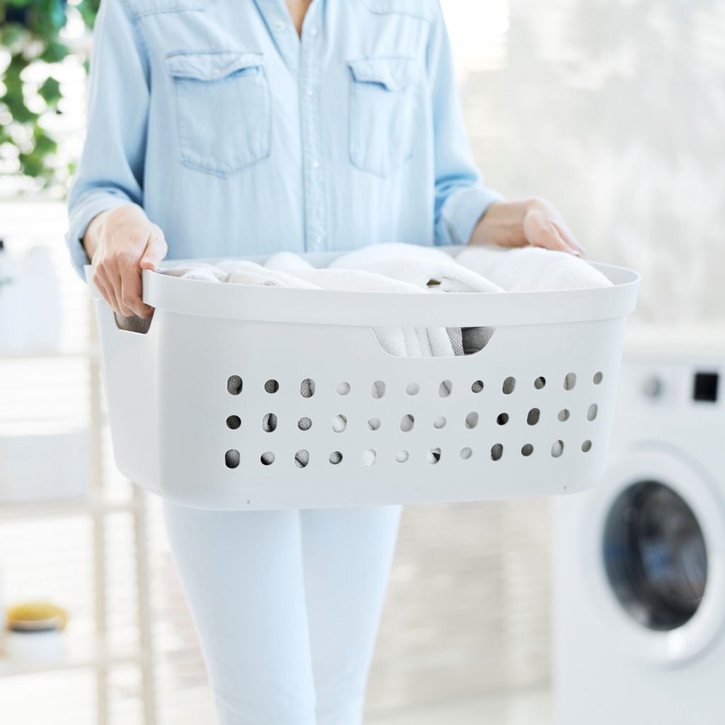 Rotho jona panier à linge 39l blanc