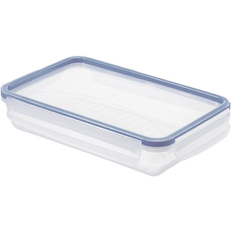 Récipient pour produits frais 1 l plat clic lock bleu | 2 pièces