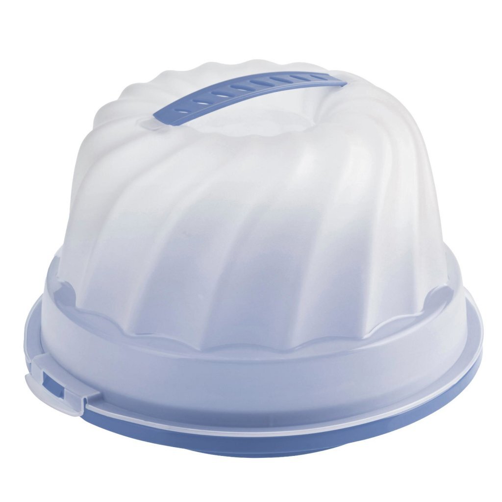 Rotho gugelhupf boîte à gâteaux frais turban horizon bleu transparent