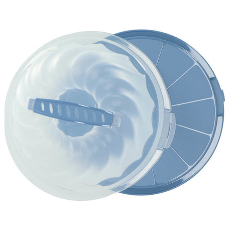 Rotho gugelhupf boîte à gâteaux frais turban horizon bleu transparent