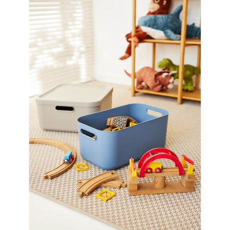 Rotho albula boîte de rangement 12l bleu horizon