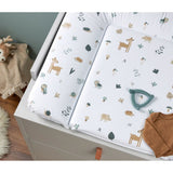 Rotho matelas à langer animaux de la forêt 85x72 cm blanc