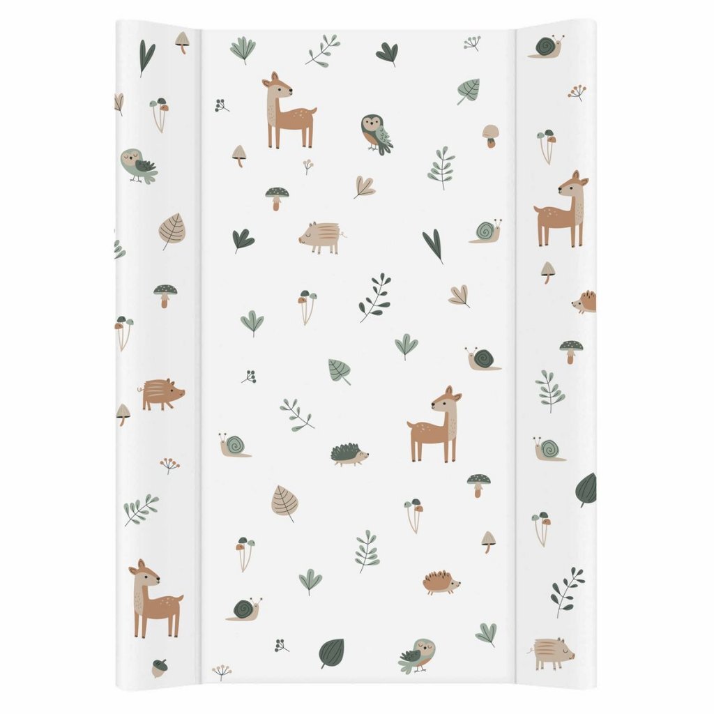 Rotho matelas à langer animaux de la forêt 50x70 cm blanc