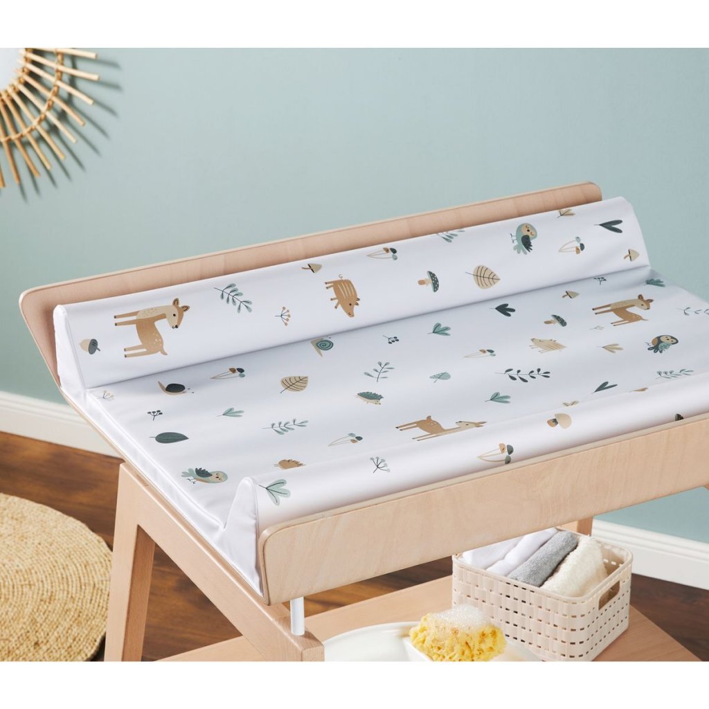 Rotho matelas à langer animaux de la forêt 50x70 cm blanc