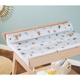 Rotho matelas à langer animaux de la forêt 50x70 cm blanc