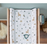 Rotho matelas à langer animaux de la forêt 50x70 cm blanc