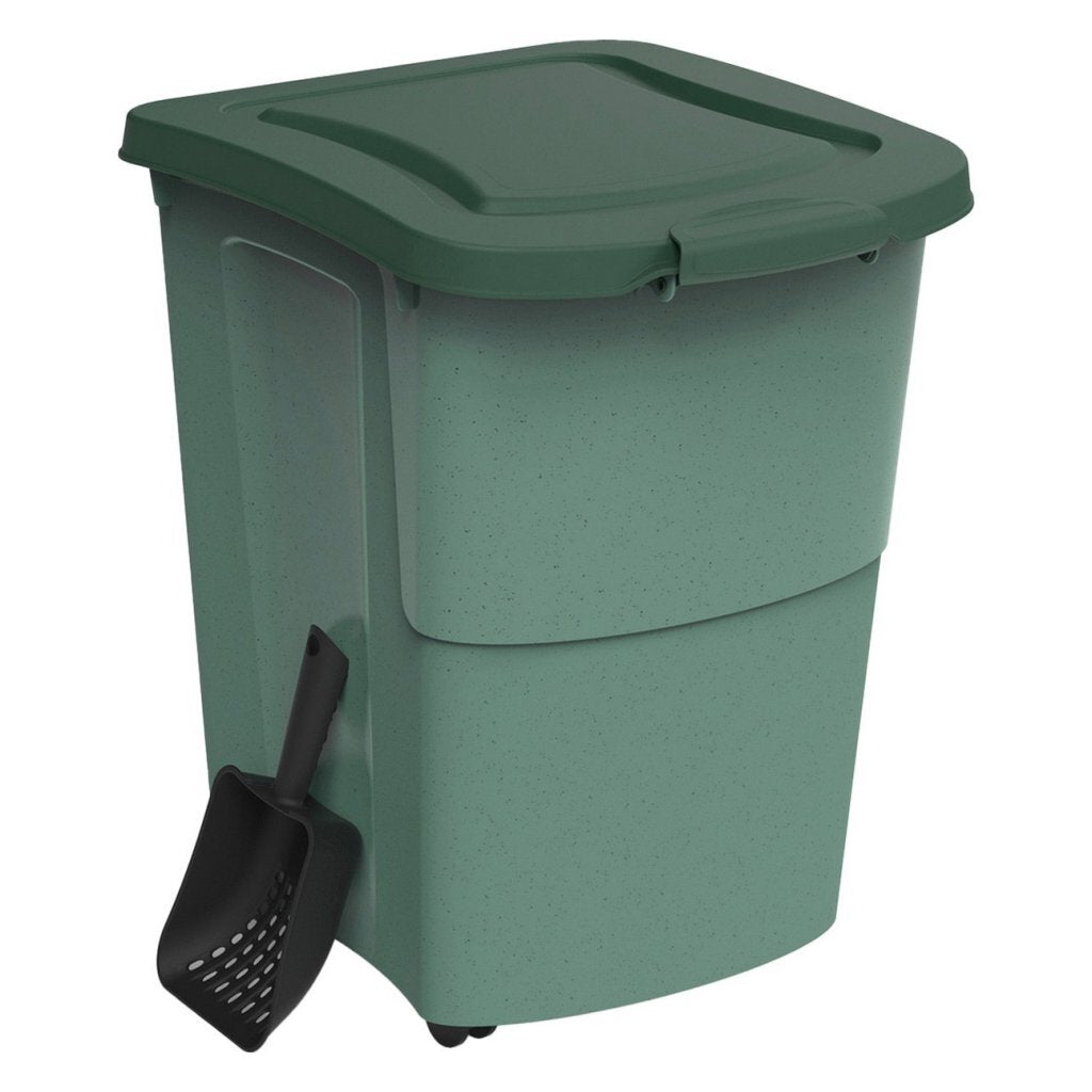 Rotho mypet récipient à nourriture + cuillère 38l vert
