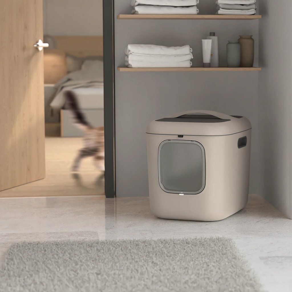 Rotho mypet biala xl bac à litière 61,4x49,2x57,6 cm beige