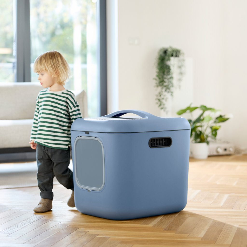 Rotho mypet biala xl bac à litière 61,4x49,2x57,6 cm bleu