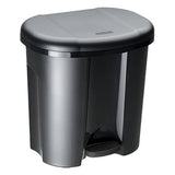 Rotho pila poubelle à pédale séparateur de déchets 2x10l noir