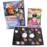 Kit de maquillage Eulenspiegel avec étape par étape, différentes couleurs, 1 set