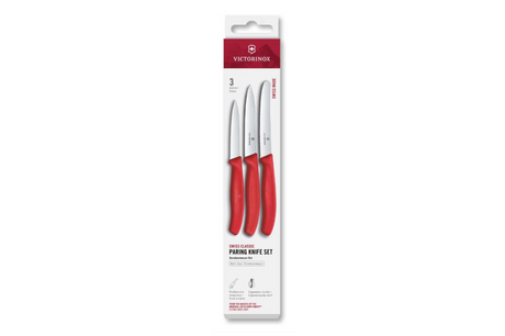 Victorinox classic keukenset spits kartel 3-dlg - rood