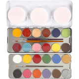 Peinture pour le visage Eulenspiegel, différentes couleurs, 24 couleurs 1 set