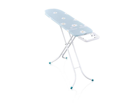 Leifheit planche à repasser classic s basic - 110x30 cm - fleurs bleues