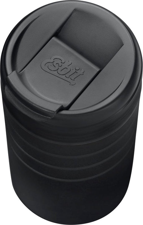 Tasse thermos Esbit majoris - 450 ml - noir mat - couvercle rabattable - acier inoxydable