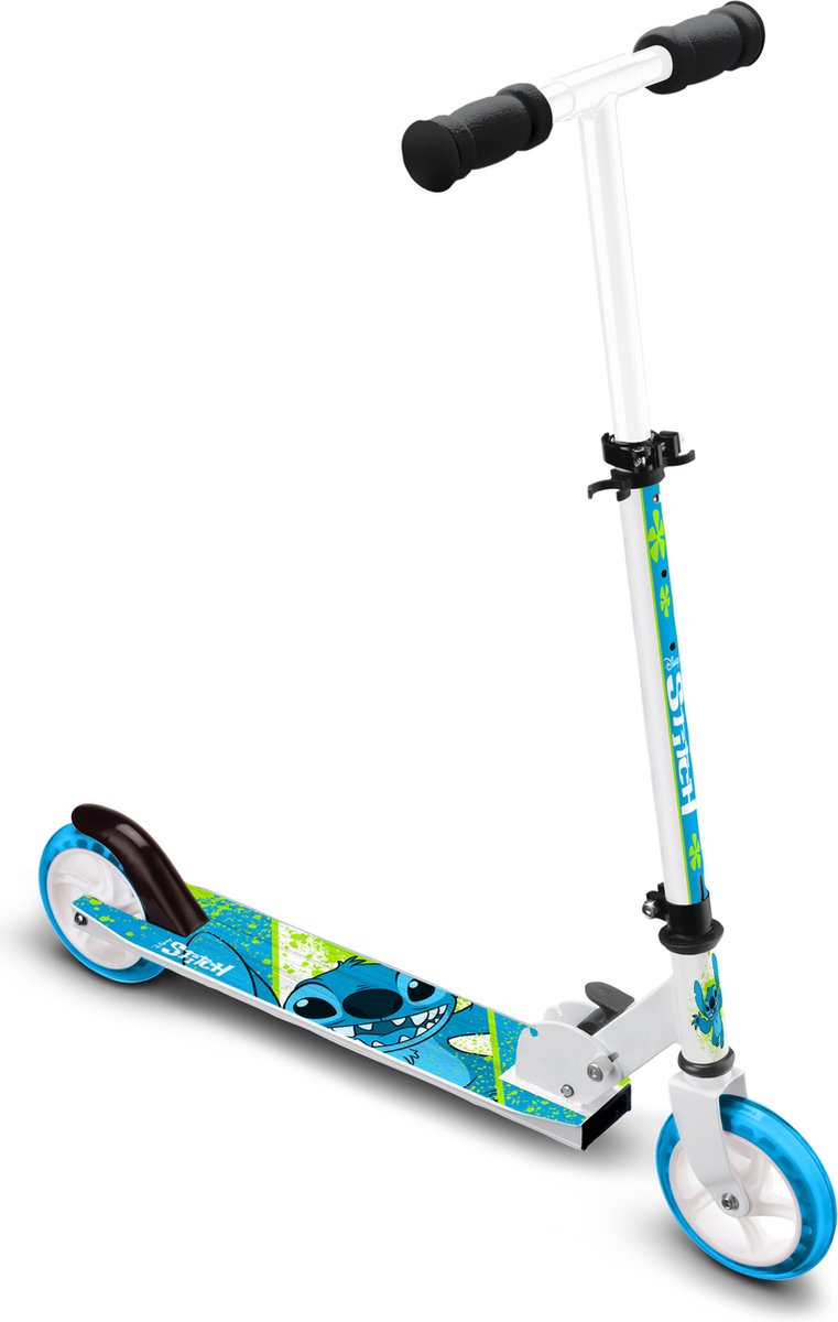 Disney Stitch 2 roues Kinderstep pliable Fook Brake White Bleu