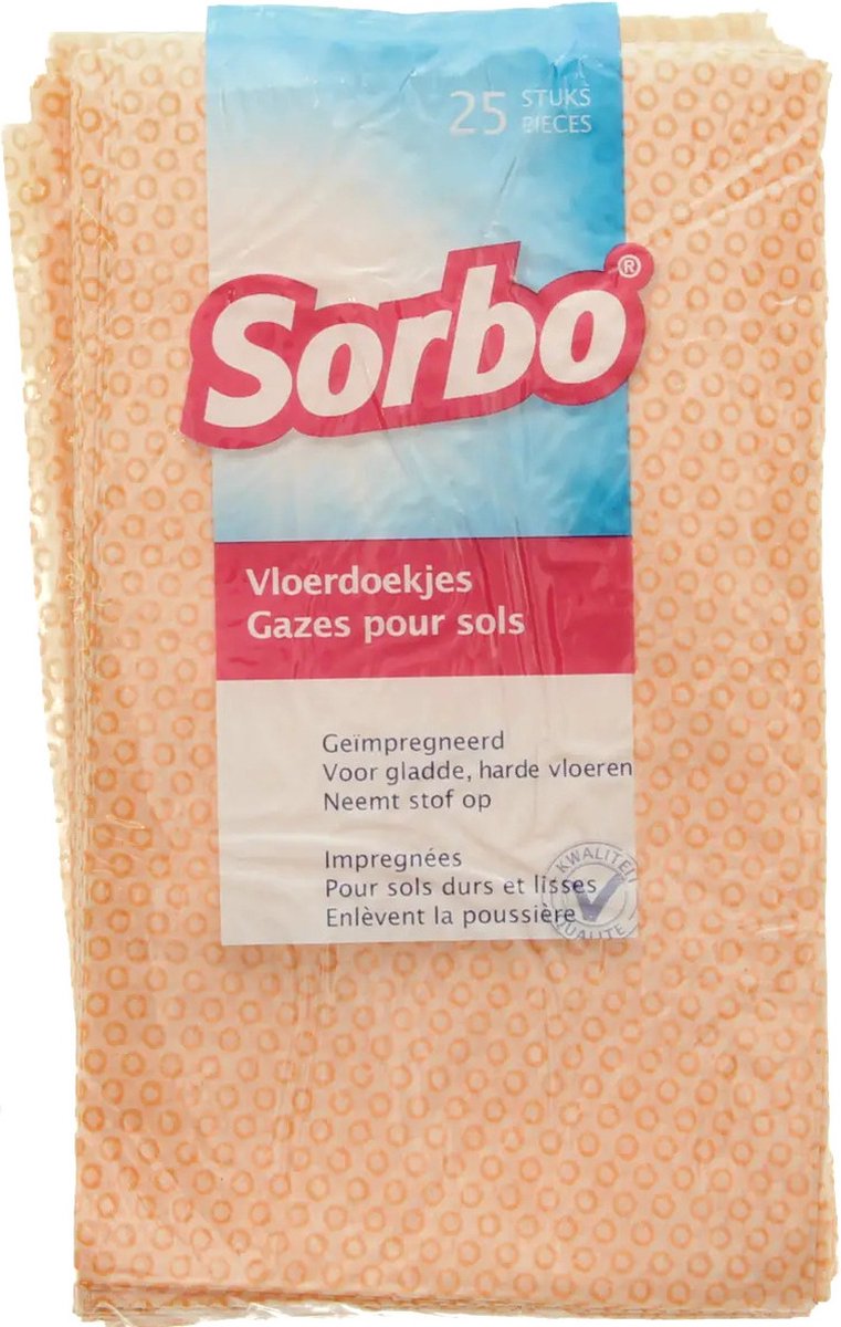 Chiffons à poussière en polaire Sorbo - recharge pour aimant à poussière - 25 pièces - chiffons à poussière jetables - serpillières