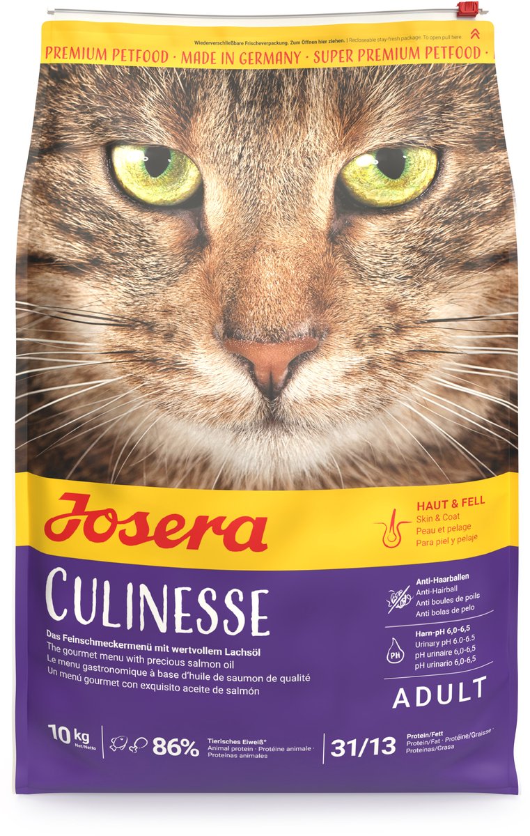 Josera culinesse adulte - nourriture pour chat - saumon et oiseaux - 10kg