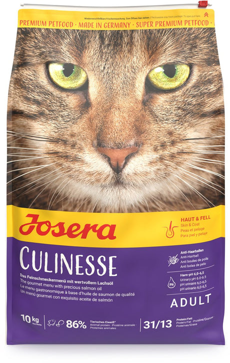 Josera culinesse adulte - nourriture pour chat - saumon et oiseaux - 10kg