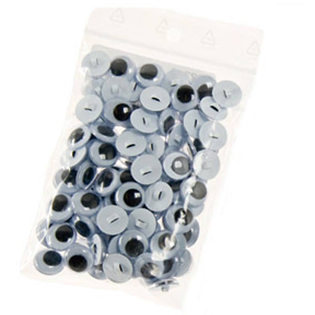 Creativ company yeux écarquillés, taille 12 mm, 50 paires, 100 pièces, 1 sachet