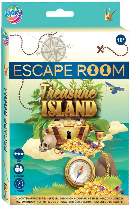 Jeu d'évasion de groupe d'artisanat créatif, salle d'évasion de l'île au trésor