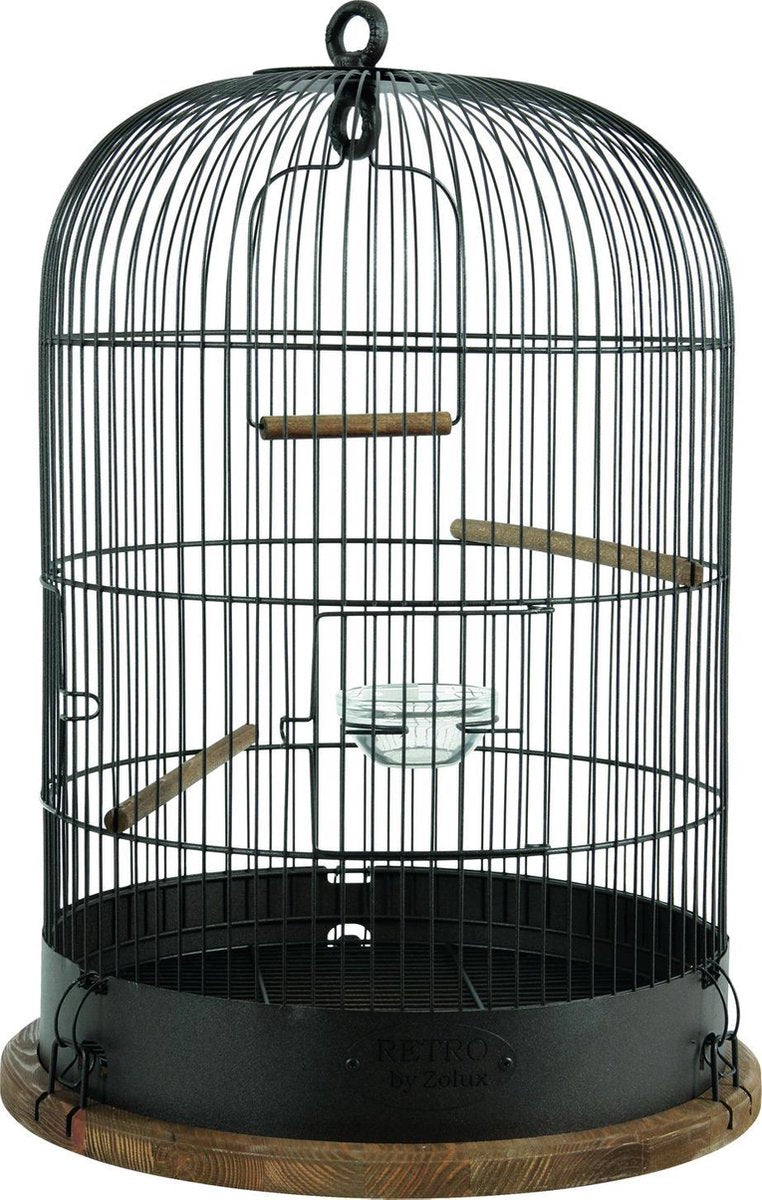 Zolux -rétro-cage à oiseaux-marron