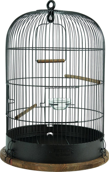 Zolux -rétro-cage à oiseaux-marron
