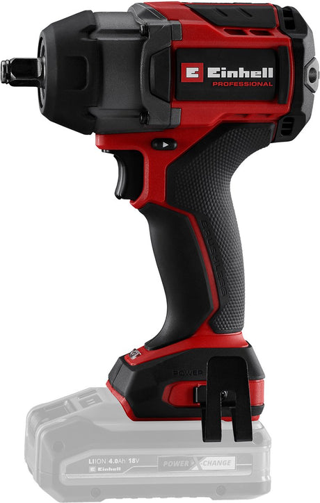Clé à chocs professionnelle sans fil Einhell tp-cw 18 750-c li bl-solo (rouge noir, power x-change, batterie et chargeur non inclus)