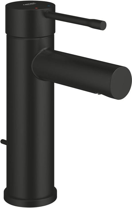 Mitigeur lavabo Grohe essence nouveau taille S – avec vidage – ecojoy – fastfixation plus – noir mat