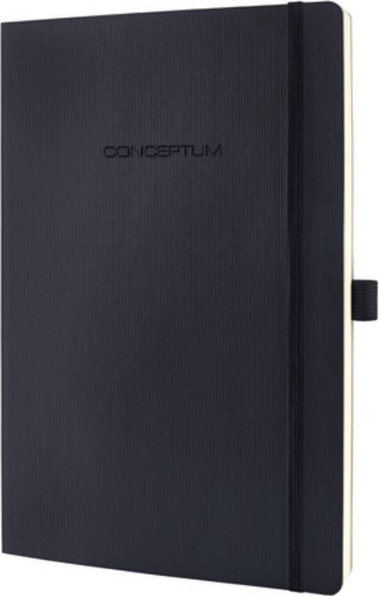 Carnet Sigel - conceptum pure - a5 - couverture souple - noir - 194 pages - 80 grammes - ligne - si-co321