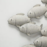 Boltze décoration murale maison poisson métal 97x53cm