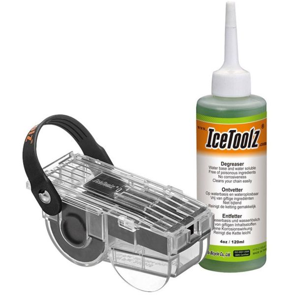 Nettoyer de chaîne avec dégraisseur (120 ml) Icetoolz 240c212 (ensemble)