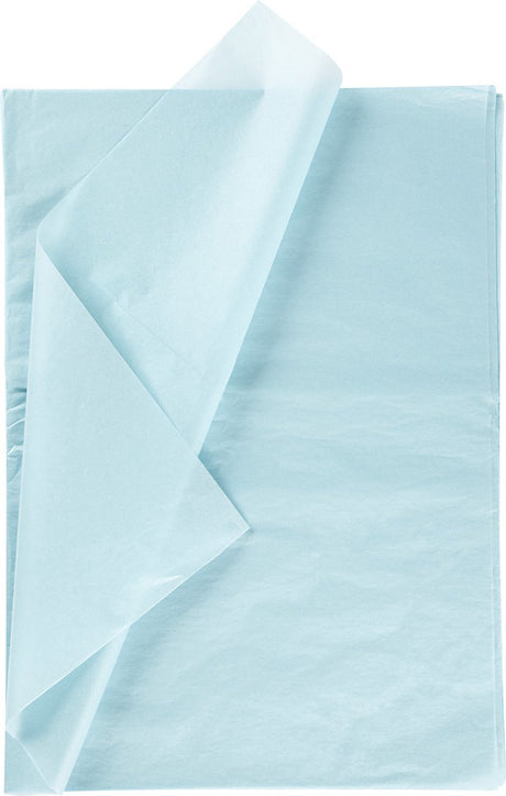 Creativ Company Paper de soie bleu clair 10 feuilles 14 gr, 50x70cm