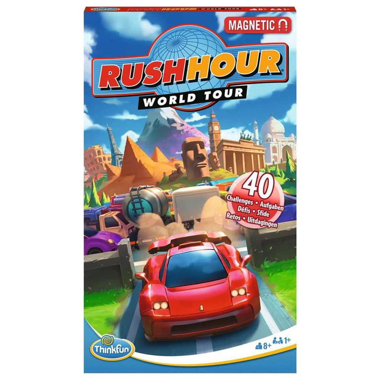 Ravensburger thinkfun tour du monde aux heures de pointe, jeu de réflexion