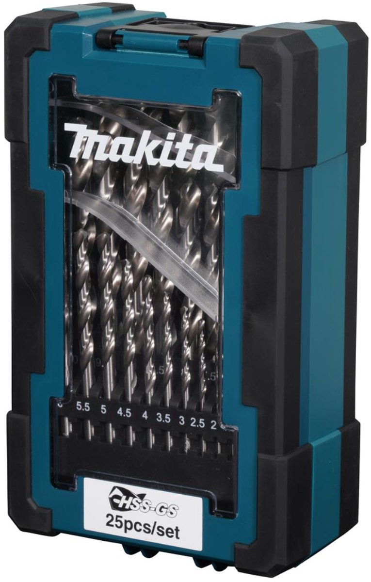 Jeu de forets à métaux Makita hss-gs - 1 - 13 mm - 25 pièces.