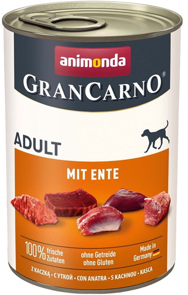 Animonda nourriture humide grancarno adulte canard cochon 400 g