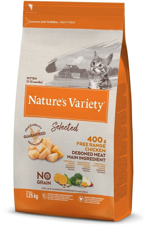 Natures Variété Nature's Variété – Nourriture pour chatons au poulet fermier sélectionnés pour chatons.