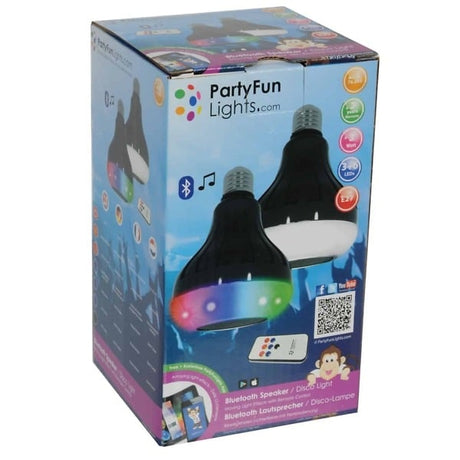 Lampe disco Kotronic Party Fun Lights avec haut-parleur Bluetooth